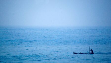 morning is blue...の写真素材