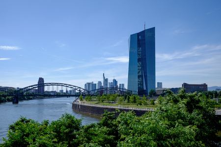 Frankfurt European Central Bankの写真素材