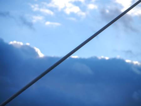 Sky with poleの写真素材