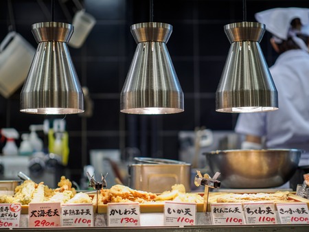 japanese restaurant with tempuraの写真素材