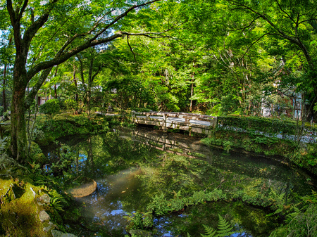 stone bridge in Kyotoの写真素材