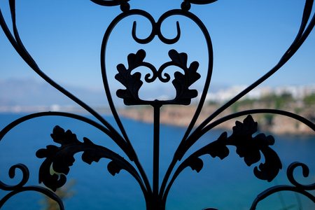 Antalya grid in harbourの写真素材