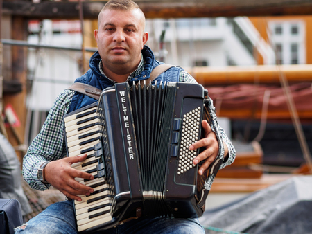 Musician in Copenhagenのeditorial素材