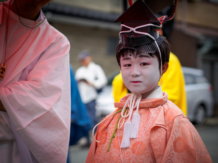 Children at Kitano Tenmangu Shrineのeditorial素材