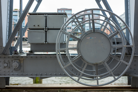 Industrial installation in the Hamburg Hafencityの写真素材
