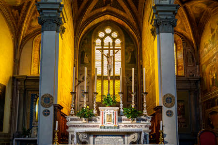 San Miniato, Italy - September 30, 2020: The San Domenico church in San Miniato.