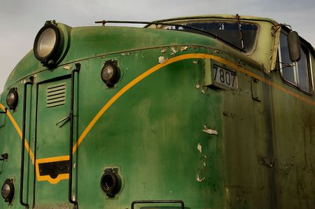 old train,daylight,spain,outside,nobody,colour