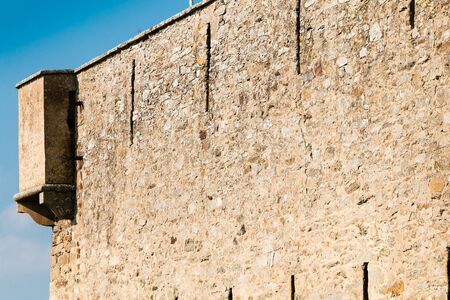 Medieval castle of Noirmoutier in France with blue skyのeditorial素材