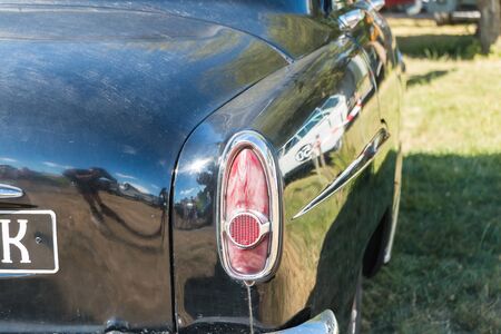 Saint Reverend, France - July 24, 2016 : collection cars for vintage car show during the city's partyのeditorial素材