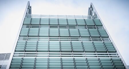 Issy les Moulineaux near Paris, France - January 24, 2018: architectural detail of the Rocher...