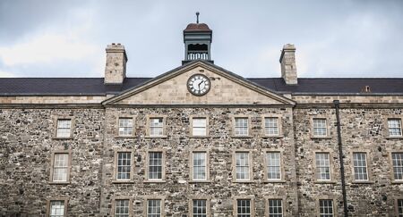 Dublin, Ireland - February 13, 2019: Architectural detail of the National Museum of Ireland on a winter dayのeditorial素材