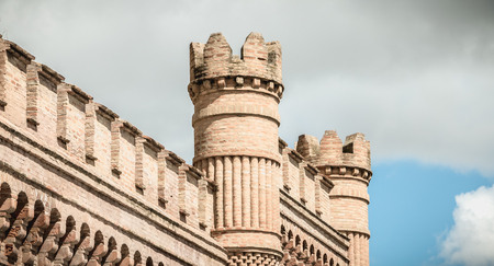 detailed architecture of Alcazar de Toledo, UNESCO World Heritage Site in Spainのeditorial素材
