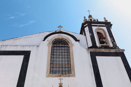architectural detail of the Church of Saint Peter (Sao Pedro) in Obidos, Portugal