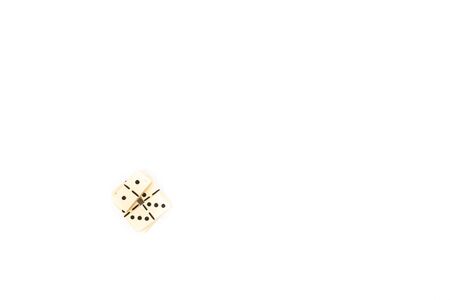 game dominoes rectangular bottom plastic range of the white background in studio