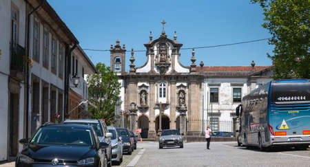 Guimaraes, Portugal - May 10, 2018: Convent of Santo Antonio dos Capuchos in the historic city...