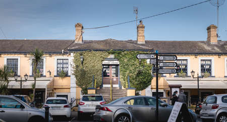 Howth near Dublin, Ireland - February 15, 2019: View of the Howth railway station DART on a winter dayのeditorial素材