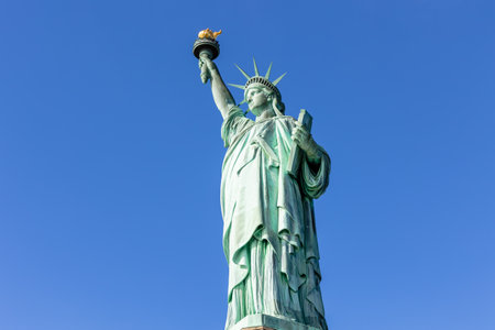 Statue of Liberty in New York, USAの写真素材