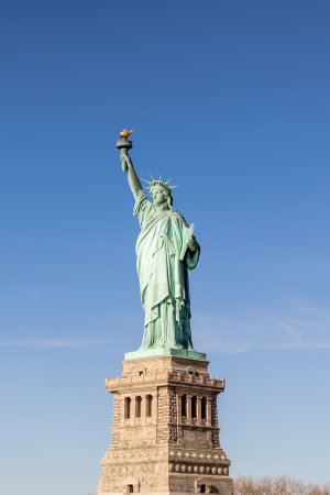 Statue of Liberty in New York, USAの写真素材