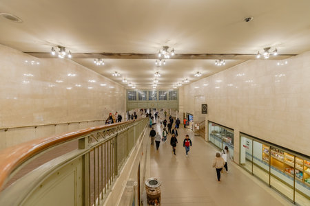New York City, USA - February 16, 2023: Grand Central Terminal train station in midtown Manhattan...