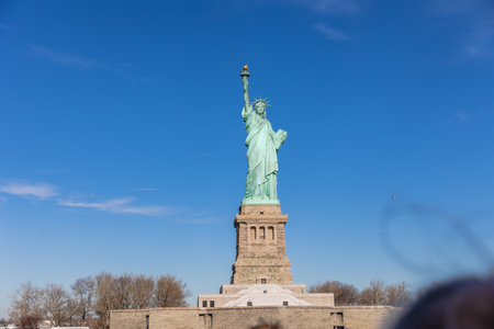 Statue of Liberty in New York, USAの写真素材