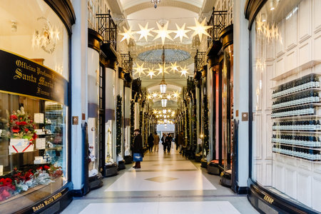 London, United Kingdom - January 3, 2025: Architecture of Empire House Piccadilly Arcade on a winter dayのeditorial素材