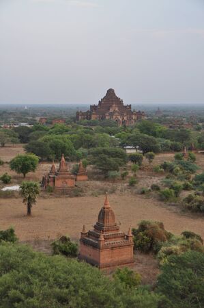 Old Bagan temple and ruins in Myanmar.の写真素材