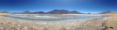 Salar de Uyuni, amid the Andes in southwest Bolivia, is the worlds largest salt flat. Its the legacy of a prehistoric lake that went dry, leaving behind a desertlikeの写真素材