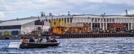 Copenhagen city and canal Nyhavn in Denmarkの写真素材