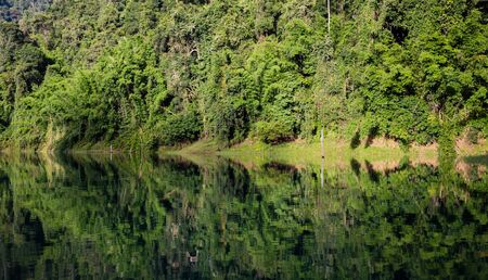 Khao Sok lake views in national park in Thailandの写真素材