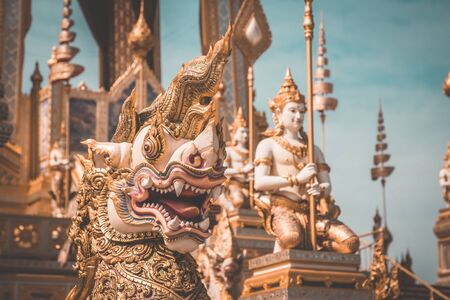 Royal Crematorium King Bhumibol in Bangkok Thailandの写真素材