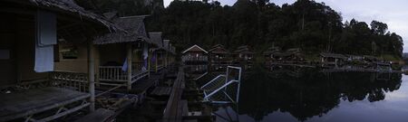 Khao Sok lake views in national park in Thailandの写真素材