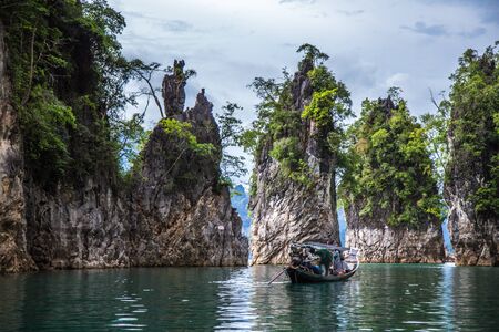 Khao Sok national park views in Thailandの写真素材