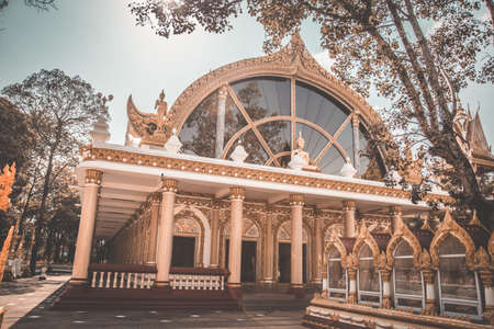 Ubon Thani temple view in Eastern Thailandの写真素材