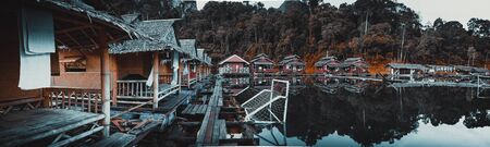 Khao Sok lake views in national park in Thailandの写真素材