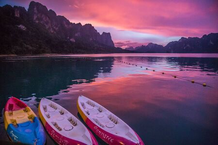Khao Sok national park views in Thailandの写真素材