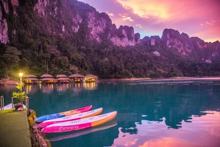 Khao Sok national park views in Thailandの写真素材