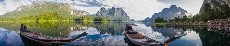 Khao Sok lake views in national park in Thailand