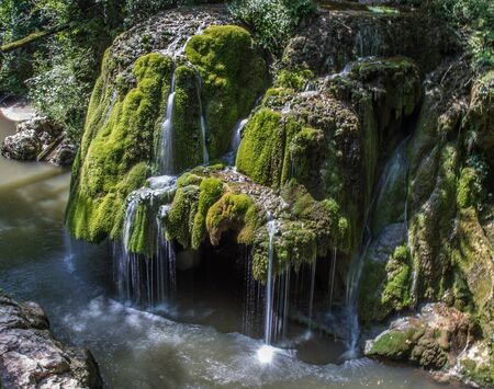 Bigar Waterfall views in Eastern Europe Romaniaの写真素材