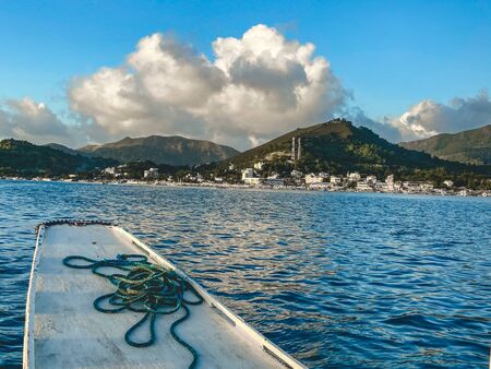 Paraw boat in Coron island in Palawan, Philippines