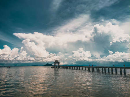 View of paradise Santhiya resort in Koh Yao Yai, island in the Andaman sea between Krabi and Phuket Thailandの写真素材
