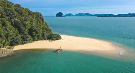 Aerial view of Koh Nok, island in the Andaman Sea between Phuket and Krabi Thailand
