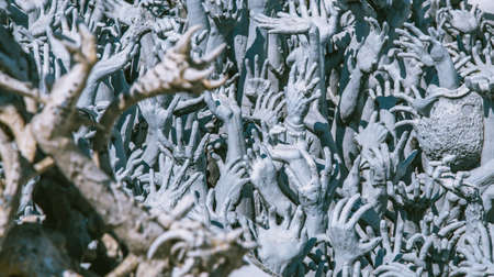 Wat Rong Khun, the White Temple in Chiang Rai, Chiang Mai province, Thailand