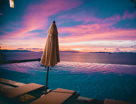 Sunset view in Koh Yao Yai, island in the Andaman Sea between Phuket and Krabi Thailand