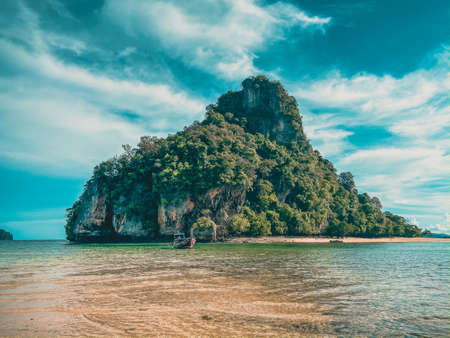 Koh Phak Bia paradise beach, island in the Andaman Sea between Phuket and Krabi Thailandの写真素材