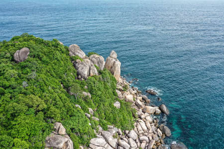 Aerial view of Koh Tao, Samui Province, Thailand