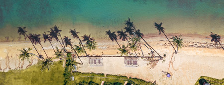 Koh Mak tropical island and its paradise beach near koh Chang, Trat, Thailandの写真素材
