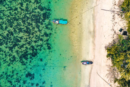 Koh Mak tropical island and its paradise beach near koh Chang, Trat, Thailandの写真素材