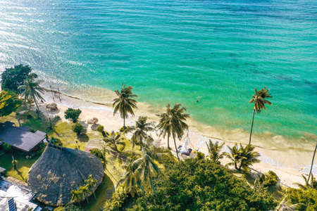 Koh Mak tropical island and its paradise beach near koh Chang, Trat, Thailandの写真素材