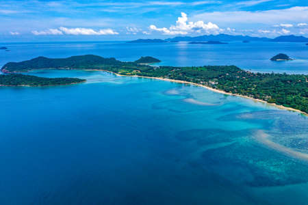 Koh Mak tropical island and its paradise beach near koh Chang, Trat, Thailandの写真素材
