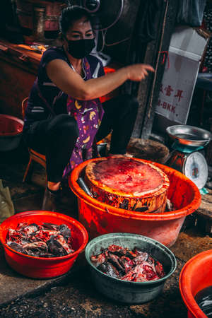 Maeklong Train Market, Talad Rom Hub, Ratchaburi, Thailand